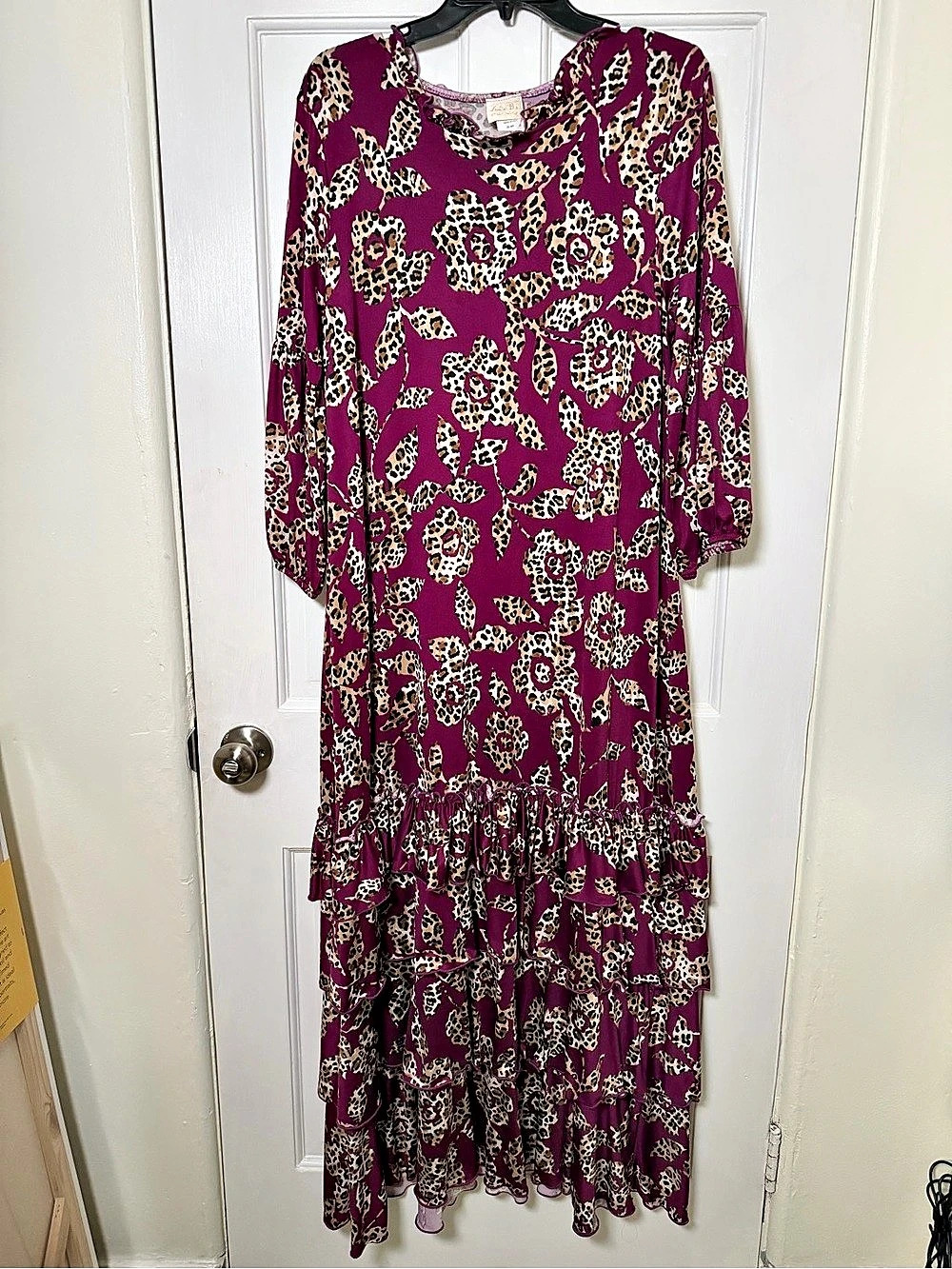 Zadie B. Leopard Print Maxi Dress Size Medium